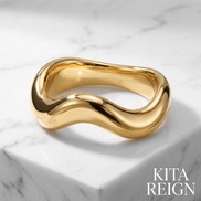 Fourth Wave Gold Bangle