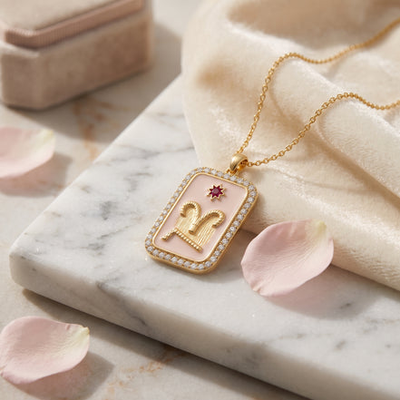 KITA REIGN Gold Medallion Pendant Necklace
