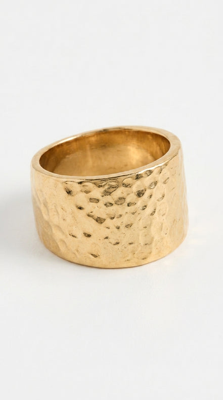 Textured Gold Cuff Bangle