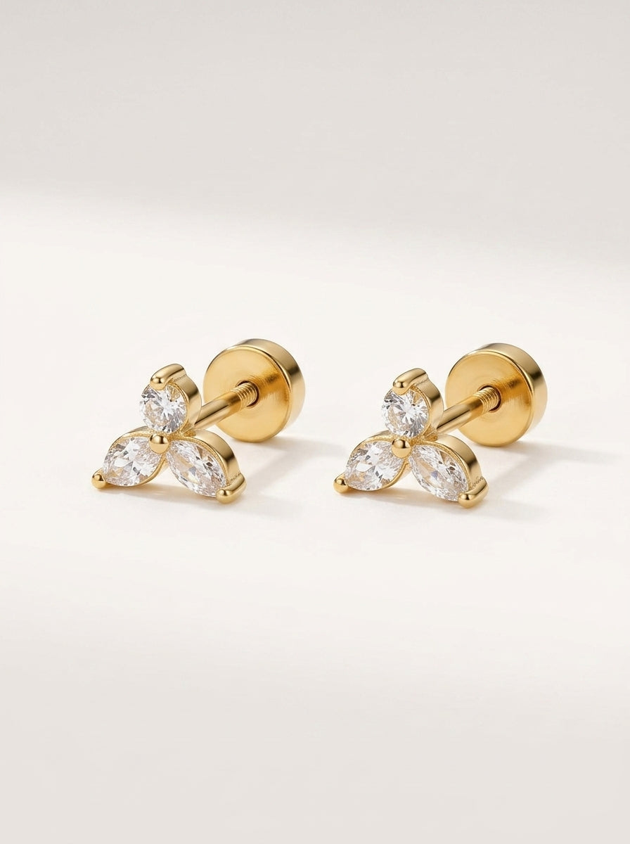 Minimalist Gold Stud Earrings