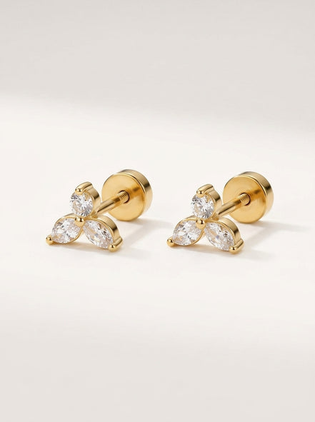 Minimalist Gold Stud Earrings