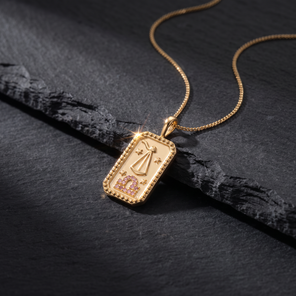 KITA REIGN Gold Medallion Pendant Necklace