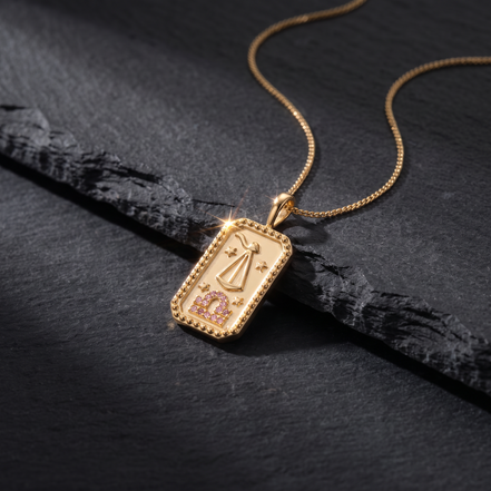 KITA REIGN Gold Medallion Pendant Necklace