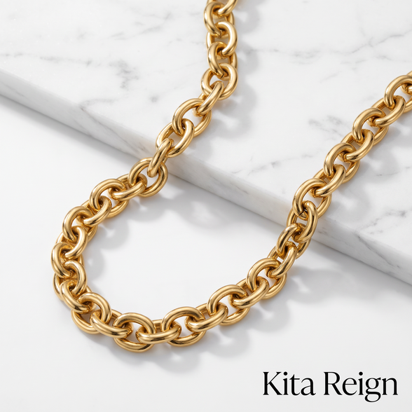 KITA REIGN Chunky Gold Chain Necklace