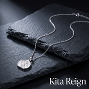 KITA REIGN Silver Compass Coin Necklace