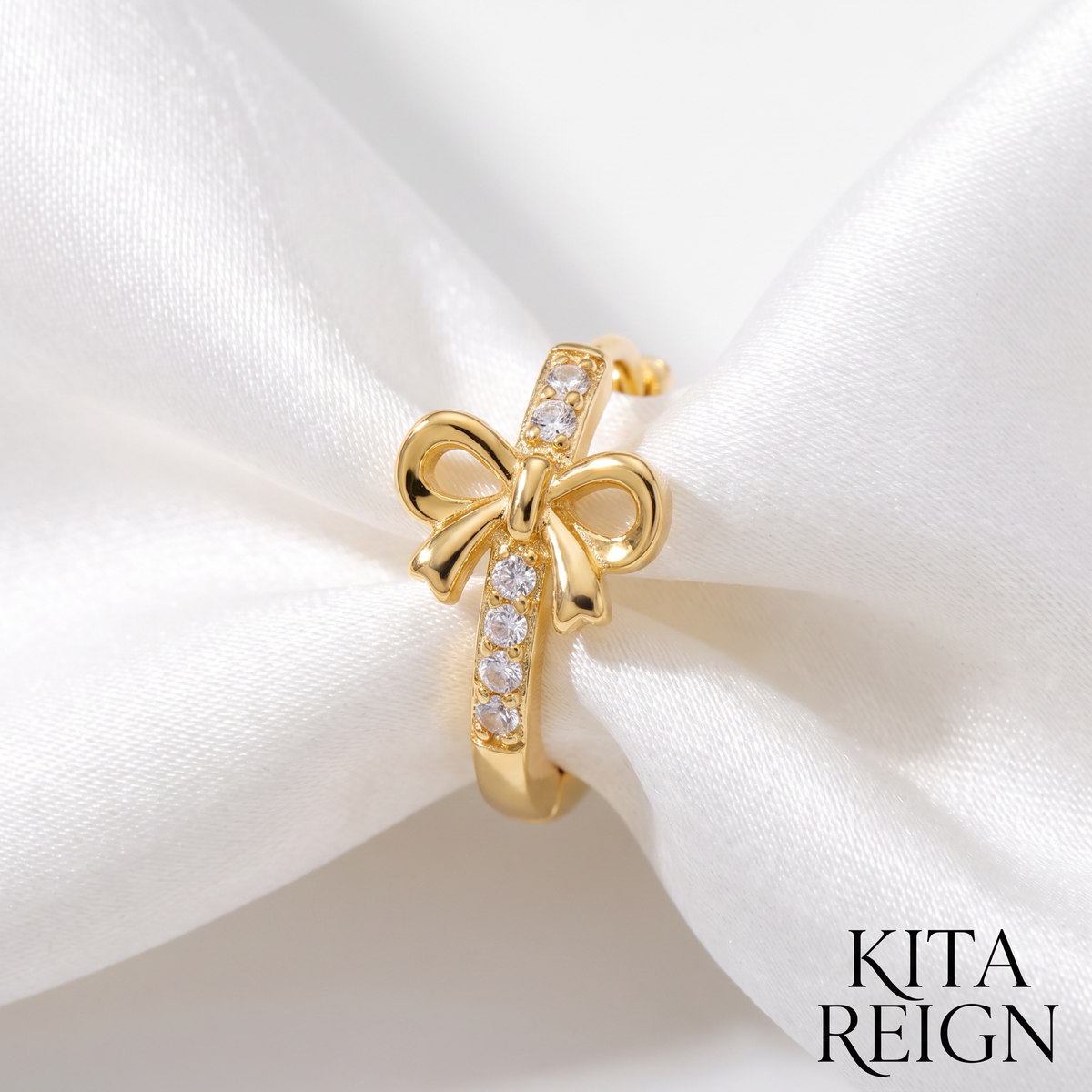Delicate Bow Earring Studs